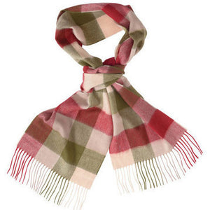 Large Tattersal Linen and Wool Scarf - FINAL SALE