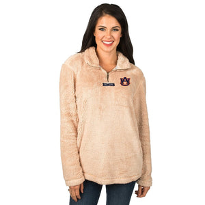 Lauren James Auburn Linden Sherpa Pullover in Sand