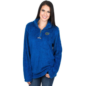 Lauren James Florida Linden Sherpa Pulover in Royal