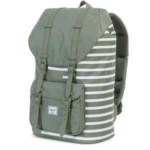 Little America Backpack in Deep Lichen Offset Stripe by Herschel Supply Co.  - 1