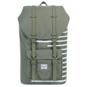 Little America Backpack in Deep Lichen Offset Stripe by Herschel Supply Co.  - 4