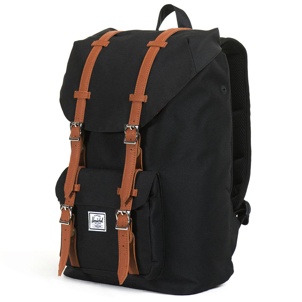 Little America Mid Volume Backpack in Black by Herschel Supply Co.  - 1