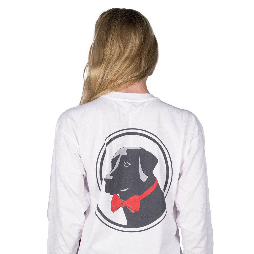 Long Sleeve Original Tee in White   - 4