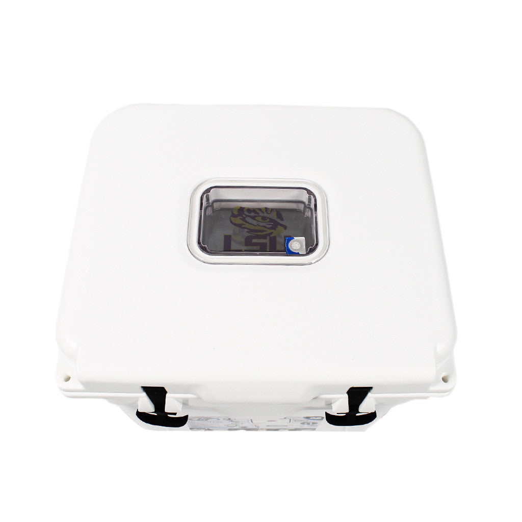 Louisiana State University Cooler 32qt in White by Lit Coolers  - 3