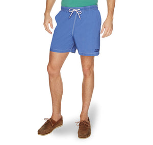 Laundered Swim Shorts in Fresh Blue