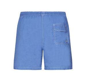 Laundered Swim Shorts in Fresh Blue