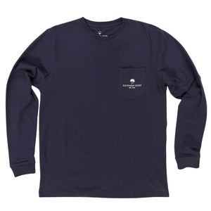 Mountain Daze Long Sleeve Tee Shirt in Indigo by The Southern Shirt Co.  - 2