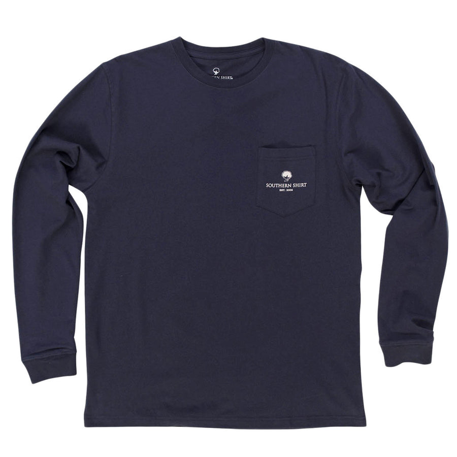Mountain Daze Long Sleeve Tee Shirt in Indigo by The Southern Shirt Co.  - 1