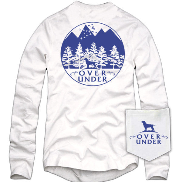 Mountain Lab Long Sleeve Tee in White by Over Under Clothing 