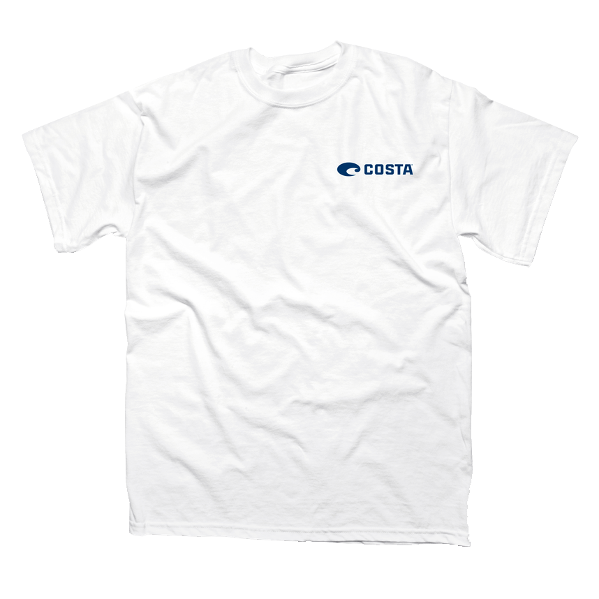 Native Tee in White by Costa Del Mar