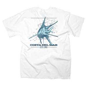 Native Tee in White by Costa Del Mar