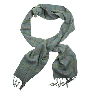 Newmarket Plaid Scarf in Blue