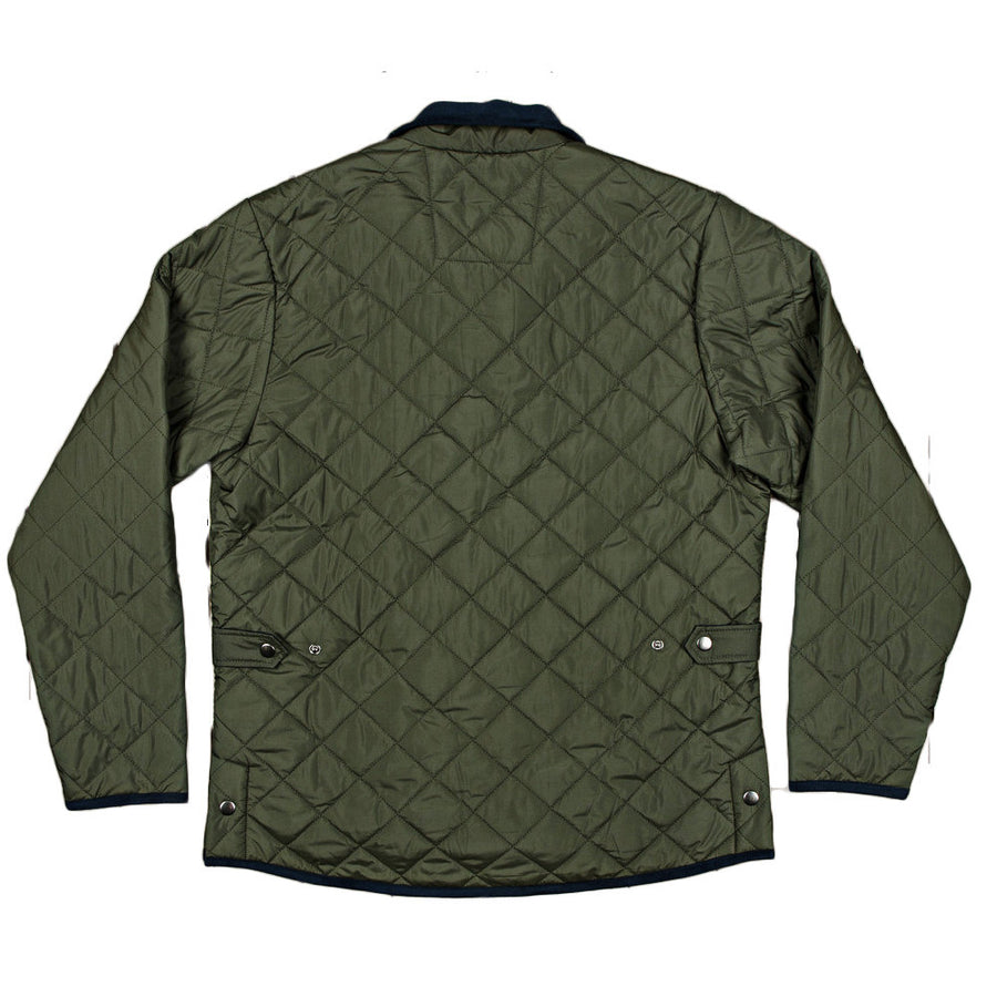 Marshall Quilted Jacket in Dark Green by Southern Marsh  - 2