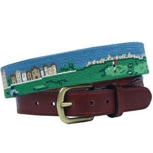 Old Course Scene Needlepoint Belt