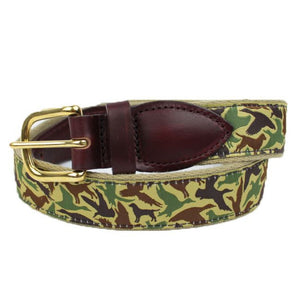 Old School Ribbon Belt in Camo by Over Under Clothing