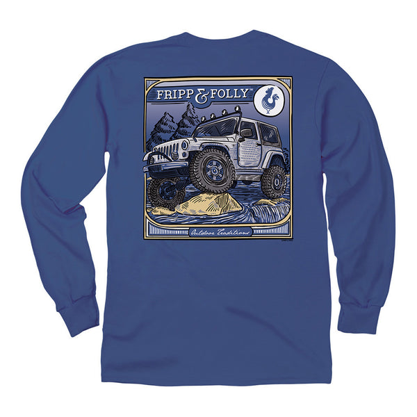 On the Rocks Long Sleeve Tee in Midnight by Fripp & Folly 