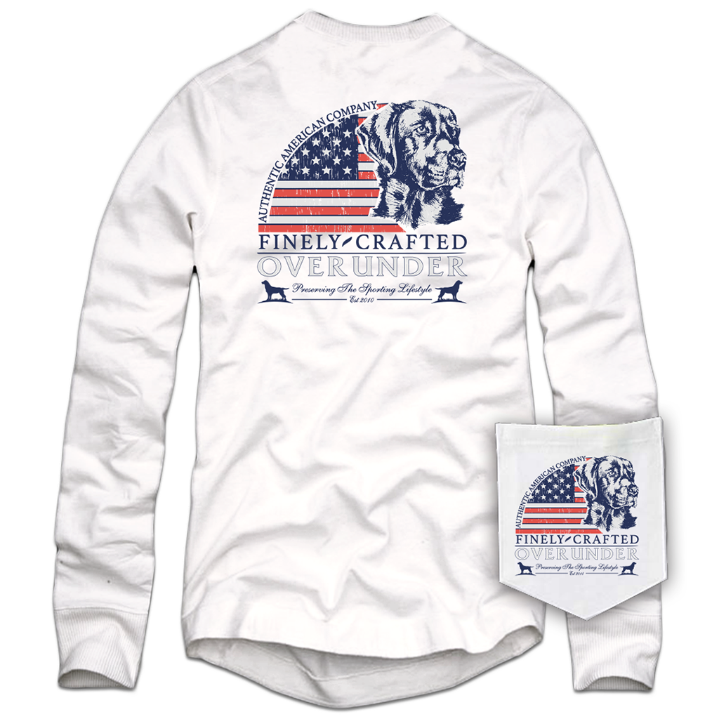 Over Under Clothing Long Sleeve Finely Crafted Tee in White