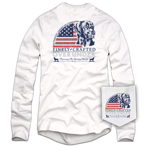 Over Under Clothing Long Sleeve Finely Crafted Tee in White