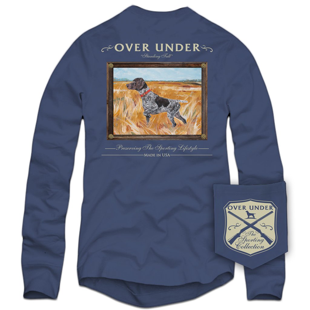 Over Under Clothing Long Sleeve Standing Tall Tee in Navy - Tide