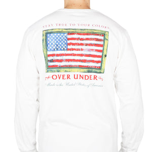 Stay True to Your Colors Long Sleeve Tee in White by Over Under Clothing  - 1