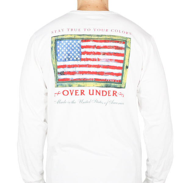 Stay True to Your Colors Long Sleeve Tee in White by Over Under Clothing  - 1