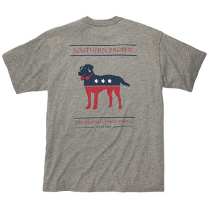 Party Animal Tee in Grey by Southern Proper