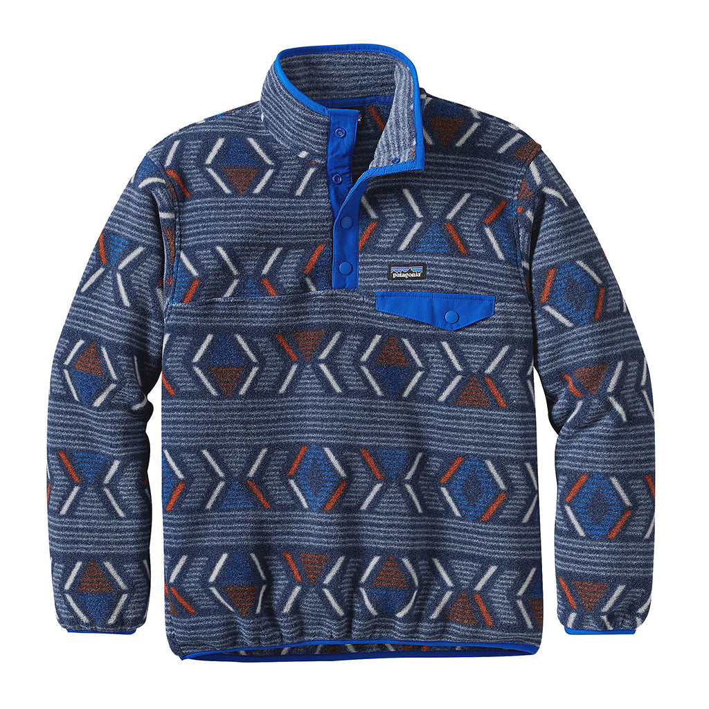 Patagonia Boys Lightweight Synchilla Snap T Fleece Pullover Tide and Peak Outfitters
