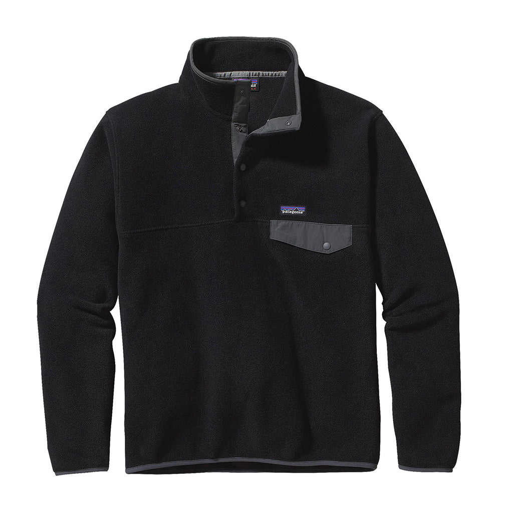patagonia Men's Lightweight Synchilla® Snap-T® Fleece Pullover black
