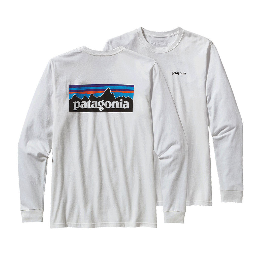 Patagonia Men's Long Sleeved Logo T-Shirt - Tide and