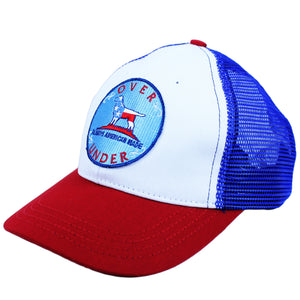 Mesh Back Patriotic Dog Hat in Red, White, & Blue by Over Under Clothing