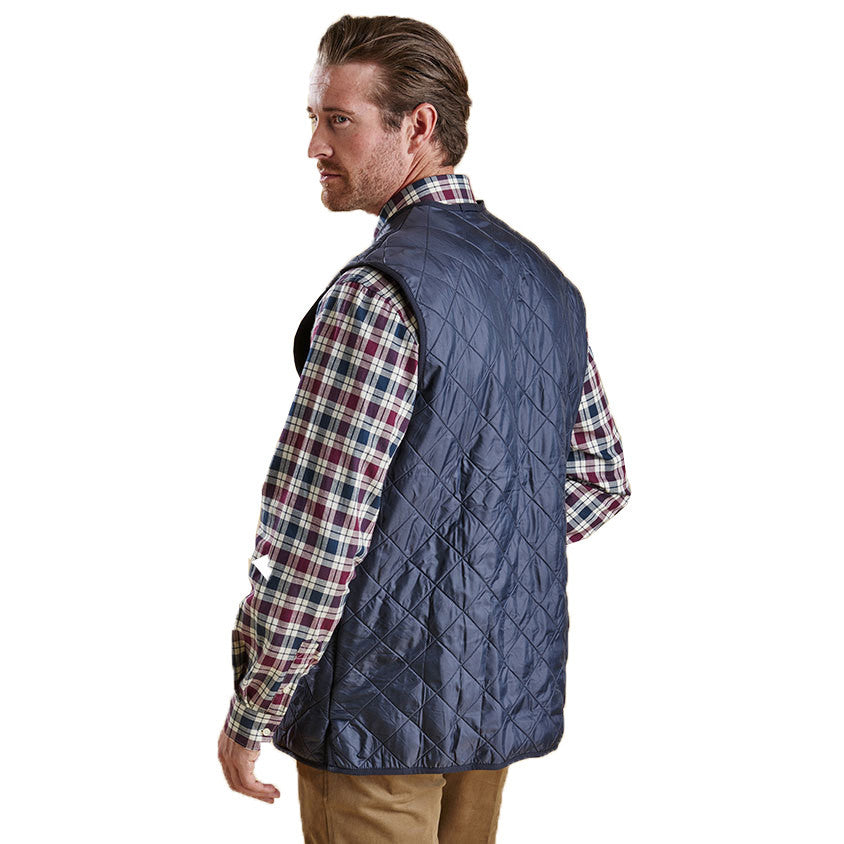 Polarquilt Waistcoat Zip-in Liner in Navy by Barbour  - 3