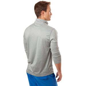 Pop Color Performance 1/4 Zip Pullover in Heathered Grey by Southern Tide  - 2