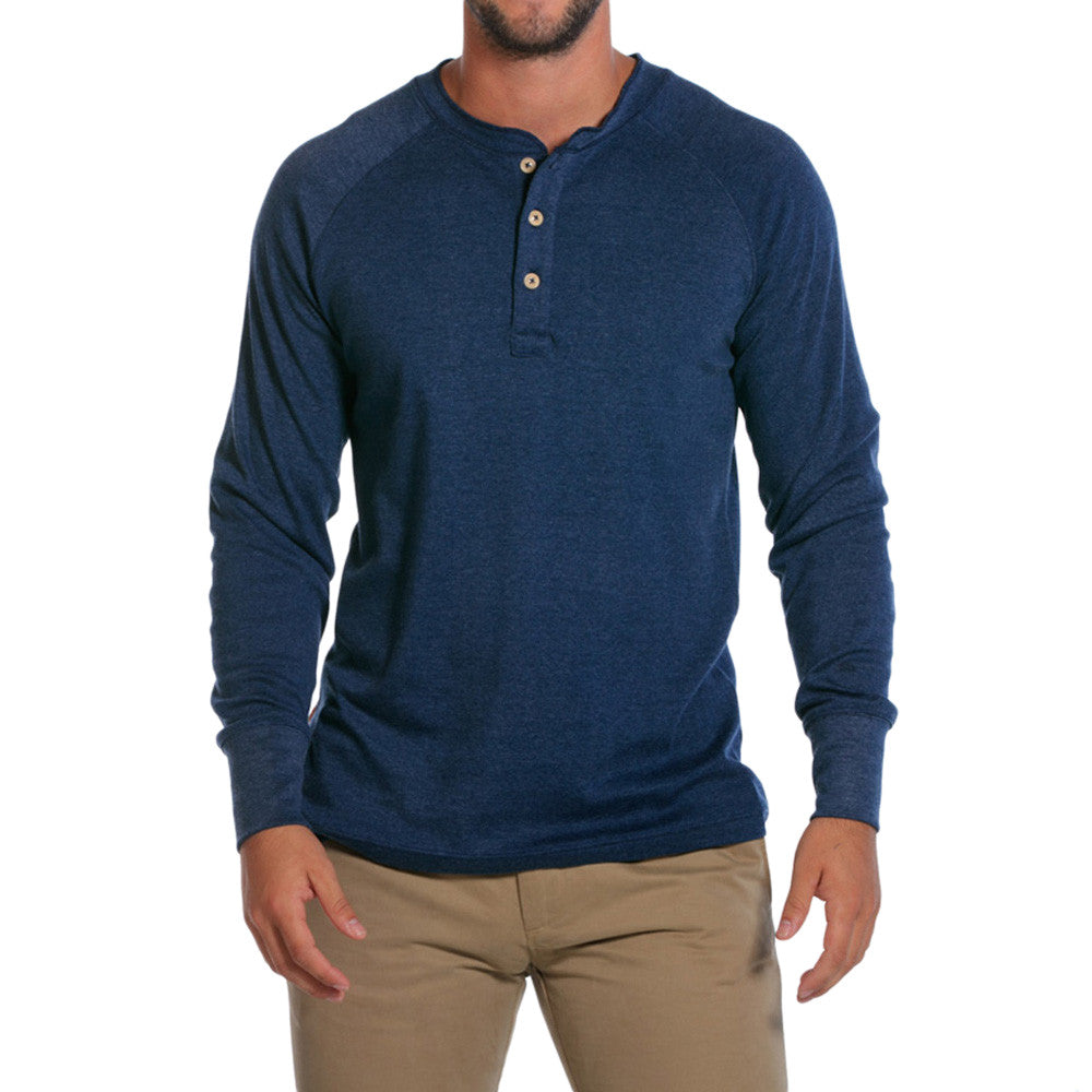 Puremeso Henley Long Sleeve Tee