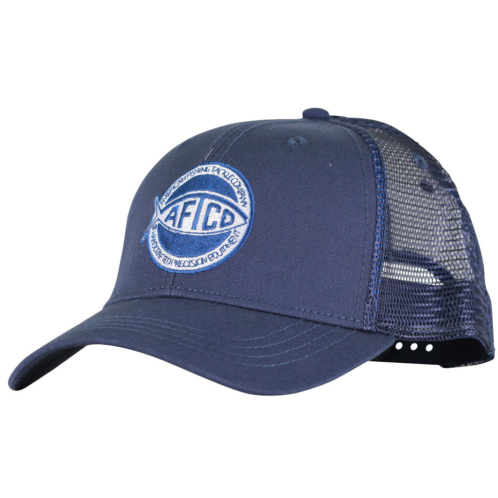 Rounder Trucker Hat in Navy by AFTCO