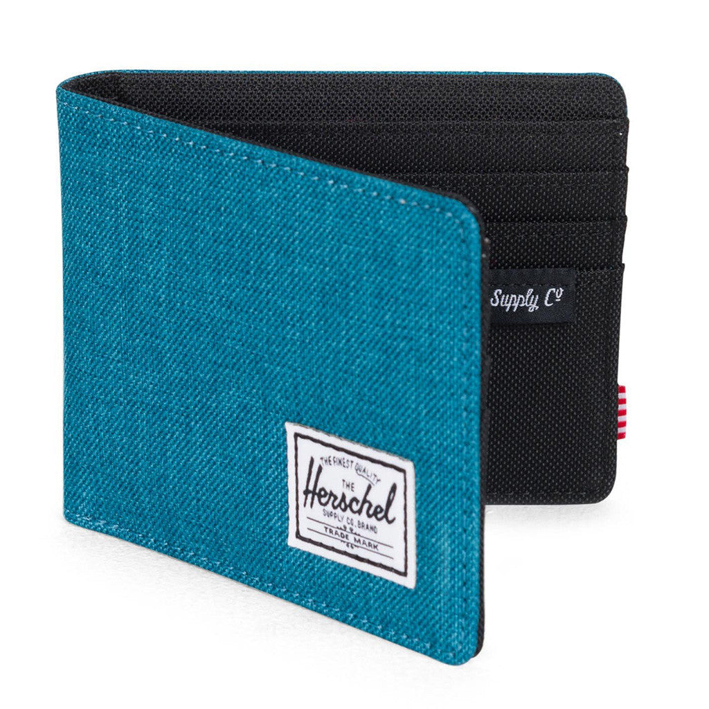 Roy Wallet in Petrol Crosshatch by Herschel Supply Co.  - 1