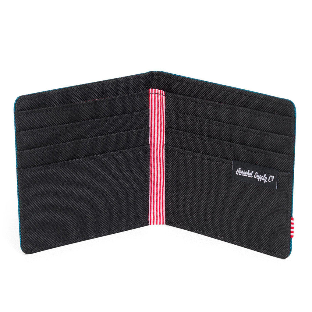 Roy Wallet in Petrol Crosshatch by Herschel Supply Co.  - 2