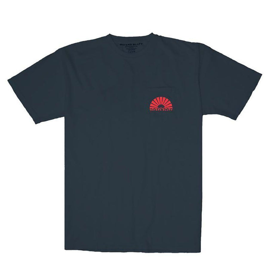 3D Bluff Horizon Simple Pocket Tee Bluff Grey by Waters Bluff
