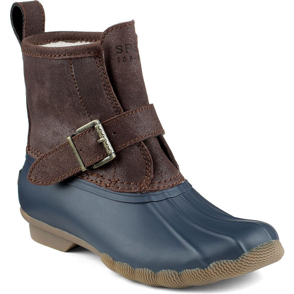 Women's RIP Water Duck Boot in Brown/Navy by Sperry 