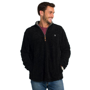 Sherpa Pullover with Pockets in Black by The Southern Shirt Co.