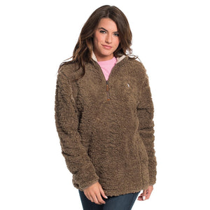 Sherpa Pullover with Pockets in Caribou by The Southern Shirt Co.