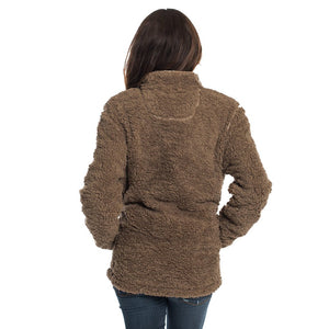 Sherpa Pullover with Pockets in Caribou by The Southern Shirt Co.