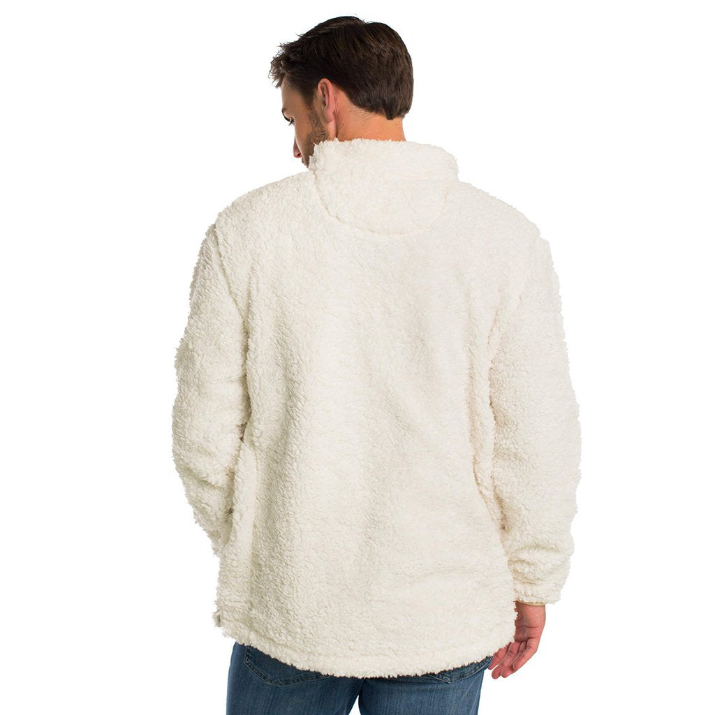 Sherpa Pullover with Pockets in Marshmallow by The Southern Shirt Co.