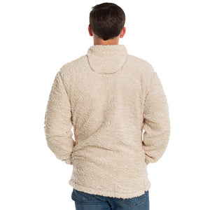 Sherpa Pullover with Pockets in Oyster Gray by The Southern Shirt Co.