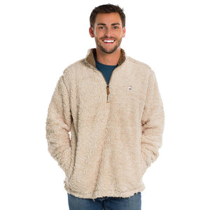 Sherpa Pullover with Pockets in Oyster Gray by The Southern Shirt Co.