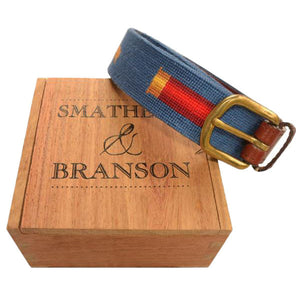 Shotgun and Shell Needlepoint Belt