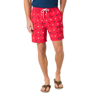 Show Your Stripes Swim Trunk in Red   