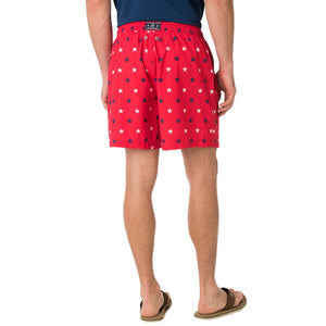 Show Your Stripes Swim Trunk in Red   