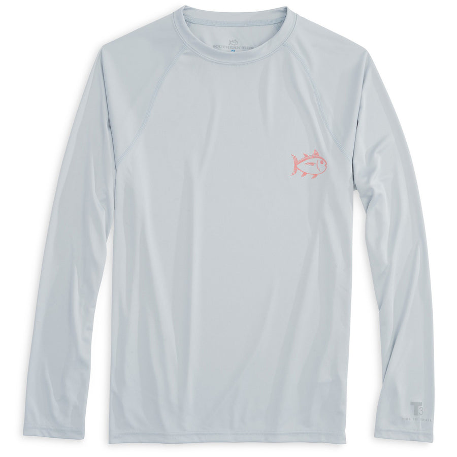 Skipjack Long Sleeve Performance Tee in Slate  