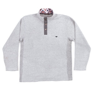 Southern Marsh Pawleys Rope Pullover in Light Gray