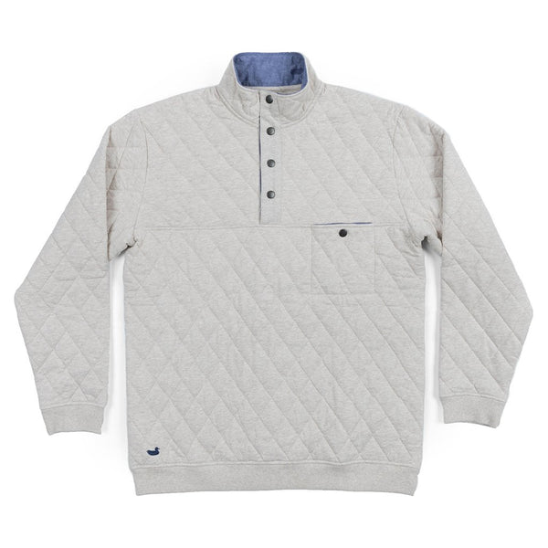 Southern Marsh Ryan Quilted Pullover in Oatmeal